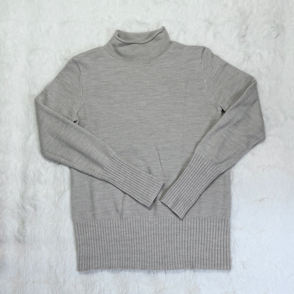 French Connection Heathered Mock Neck Sweater XS